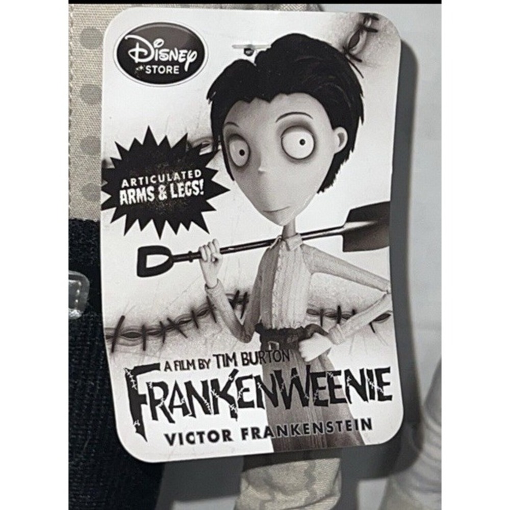 DISNEY PLUSH SET  Frankenweenie Victor Frankenstein ELSA Van Edgar NWT NEW - Picture 10 of 12